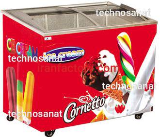 فریزر صندوقی درب شیشه ای تکنوصنعت1