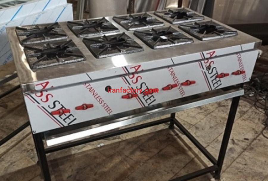 تولید کته پز ۸ شعله رستورانی شرکت استیل پخت در تهران0