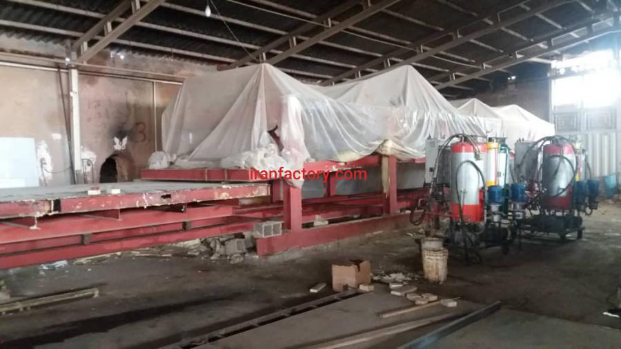 فروش خط تولید ساندویچ پانل پلی یورتان در حد نو4