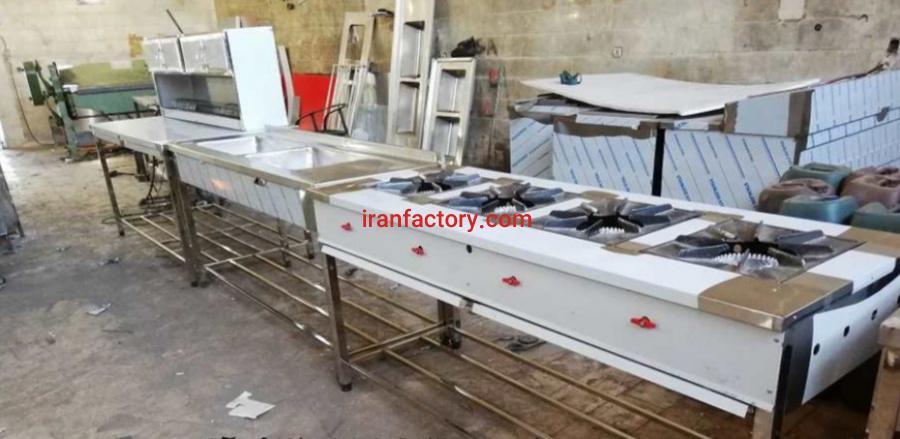 تولید اجاق چهار شعله صنعتی ردیفی شرکت استیل پخت در تهران0