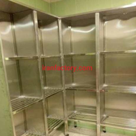 تولید قفسه سردخانه و آشپزخانه صنعتی شرکت استیل پخت در تهران0