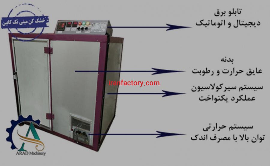 فروش دستگاه خشک کن میوه نیمه صنعتی در تهران0