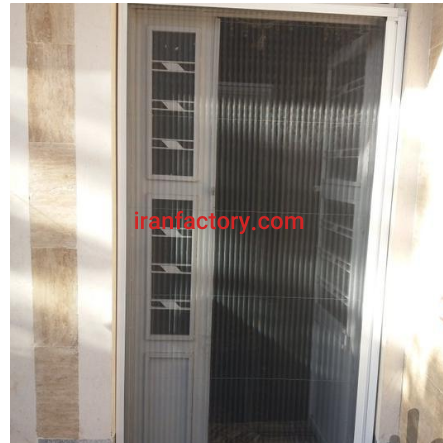 تولید، فروش ونصب توری ریلی درب و پنجره  باقابلیت جمع شونده