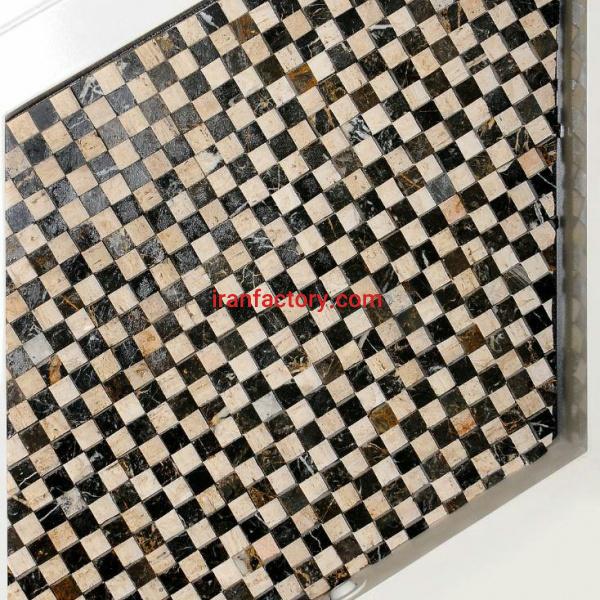 سنگ آنتیک میکس مشکی سفید آنتیک ‌سنگ ‌خشتی