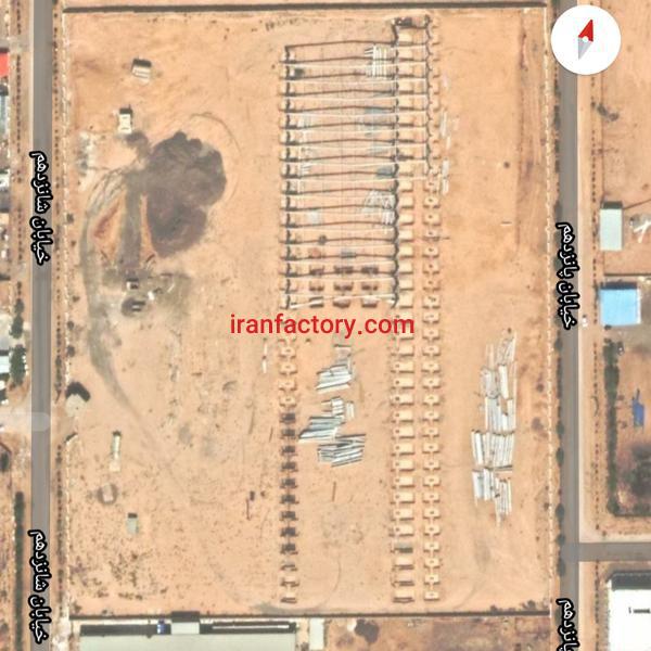 فروش 40000 متر زمین صنعتی با 11000 متر سوله نیمه کاره