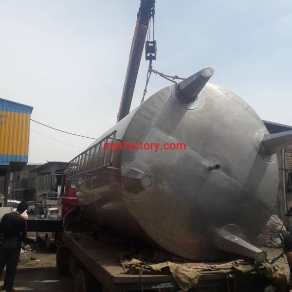 فروش مخزن استیل تکجدار 10 تن