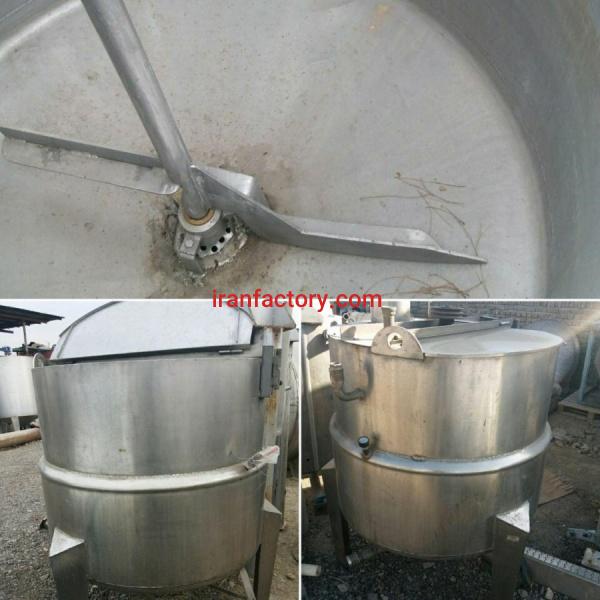 مخزن استیل دوجداره میکسر دار