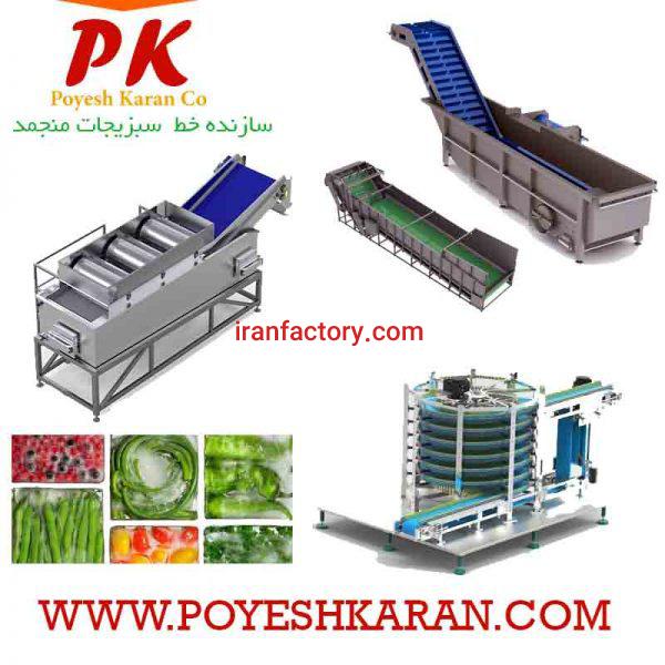 خط تولید و بسته بندی سبزیجات آماده طبخ