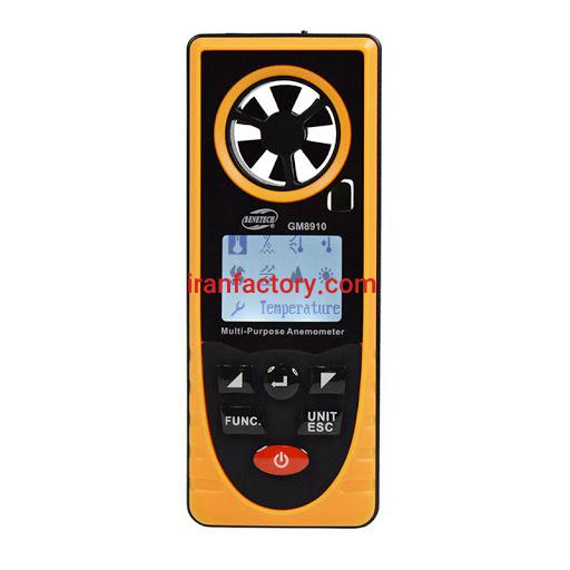 فروش مولتی پارامتر چندکاره دیجیتال بنتک BENETECH GM8910 آنمومتر در تهران