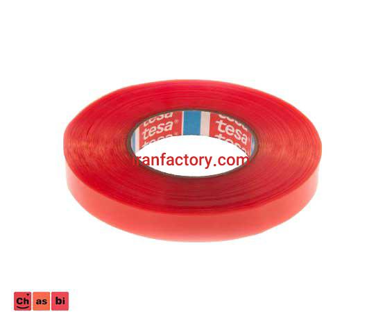 فروش چسب دوطرفه شیشه ای روکش قرمز تسا در تهران