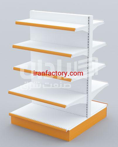 فروش قفسه فروشگاهی دو طرفه گروه صنعتی دی