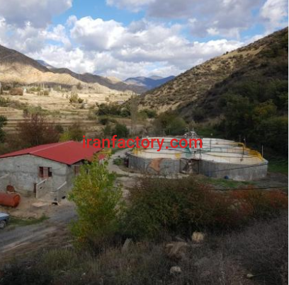 فروش 8500 متر پرورش ماهی قزل آلا در کیاسر