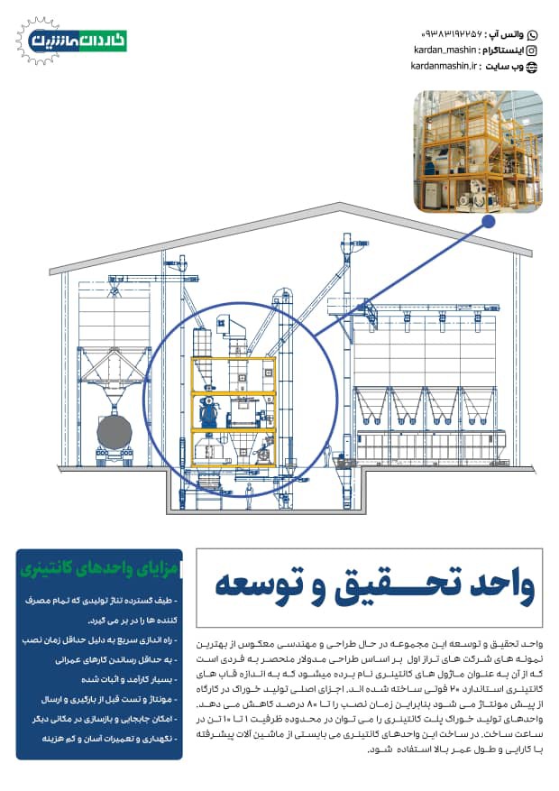 شرکت پیشرو صنعت خوراک کاردان با نام تجاری کاردان ماشین