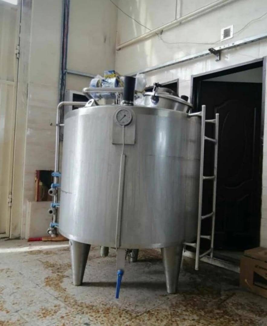 فروش مخزن 1 تن پروسس شانه تخم مرغی بخارگرد پیشتاز صنعت