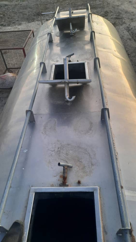 مخزن استیل حمل شیر 2 جداره