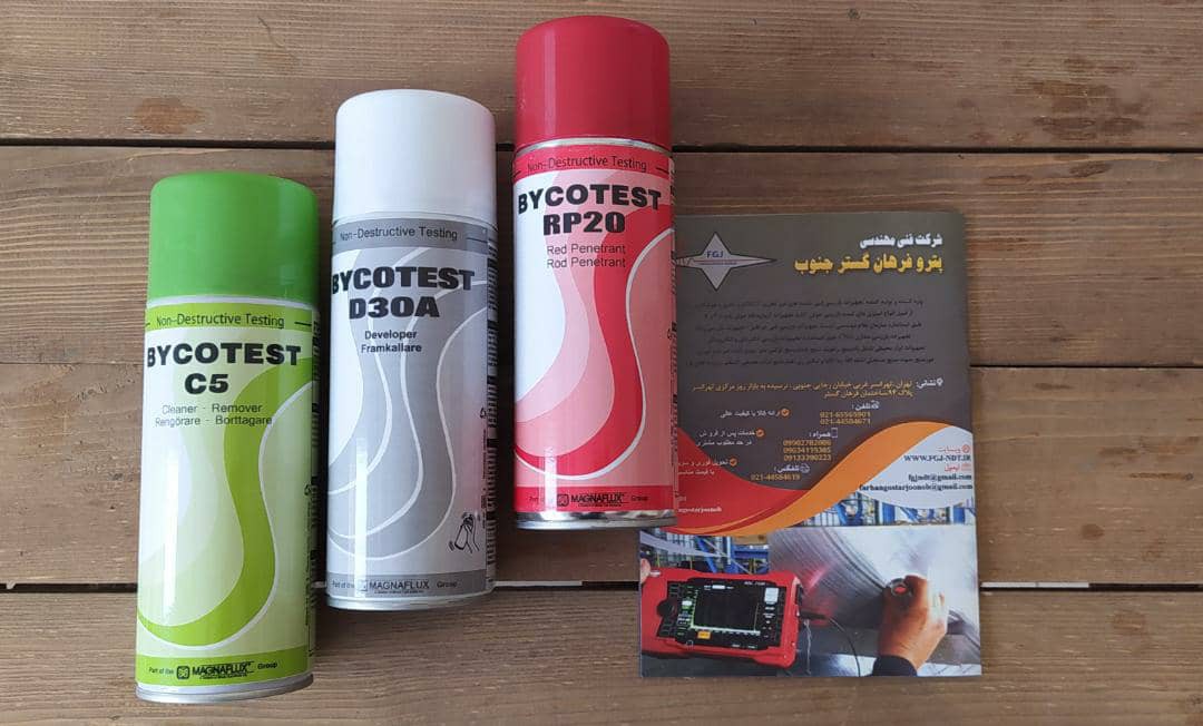 ست اسپری pt مایعات نافذ بایکوتست BYCOTEST