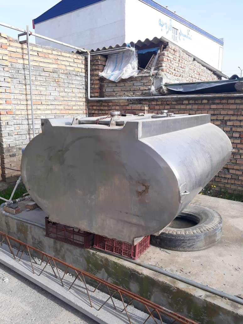 مخزن استیل حمل شیر 1500 لیتری