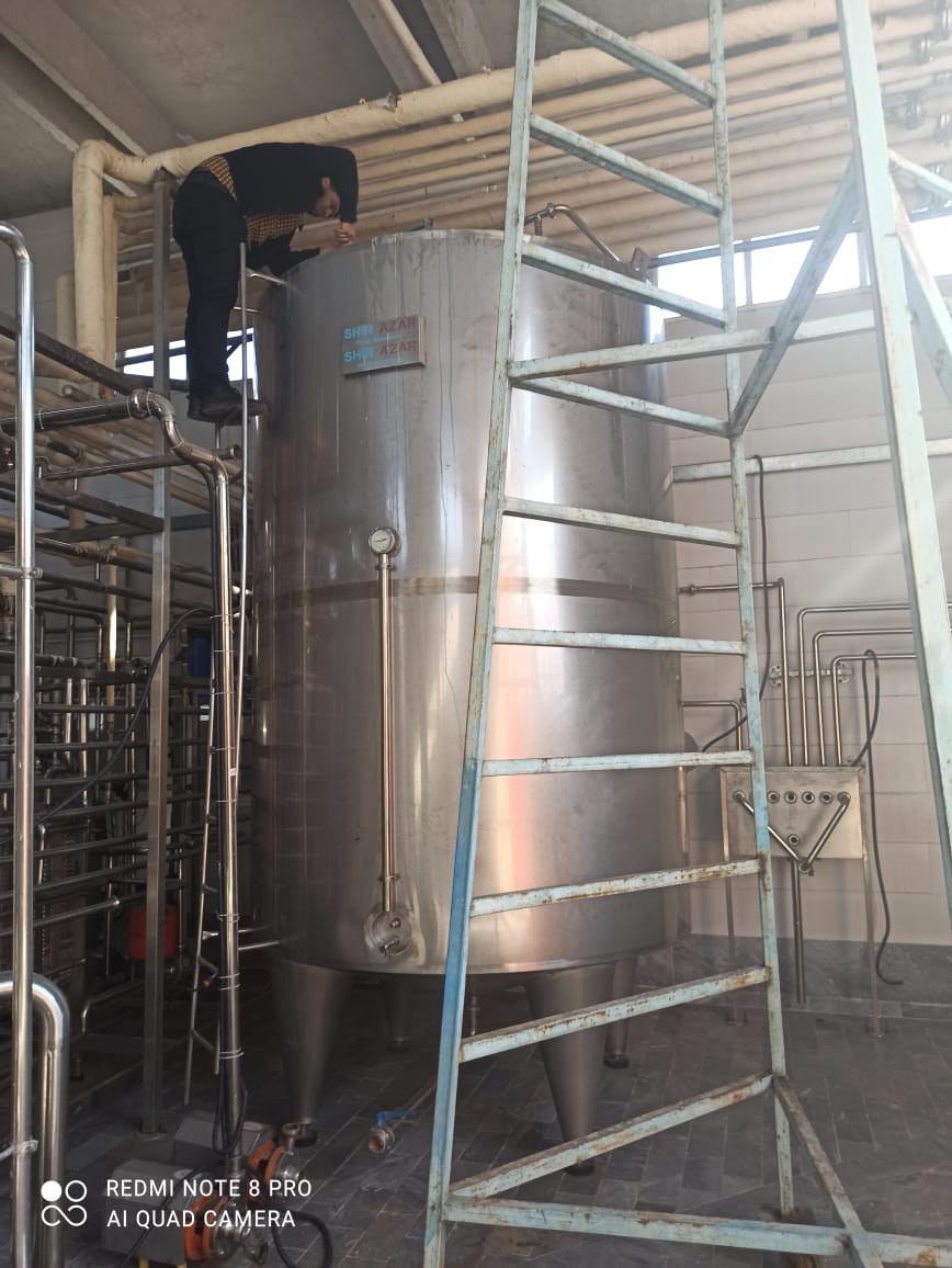 فروش مخزن استیل 10هزار  لیتری دو جداره