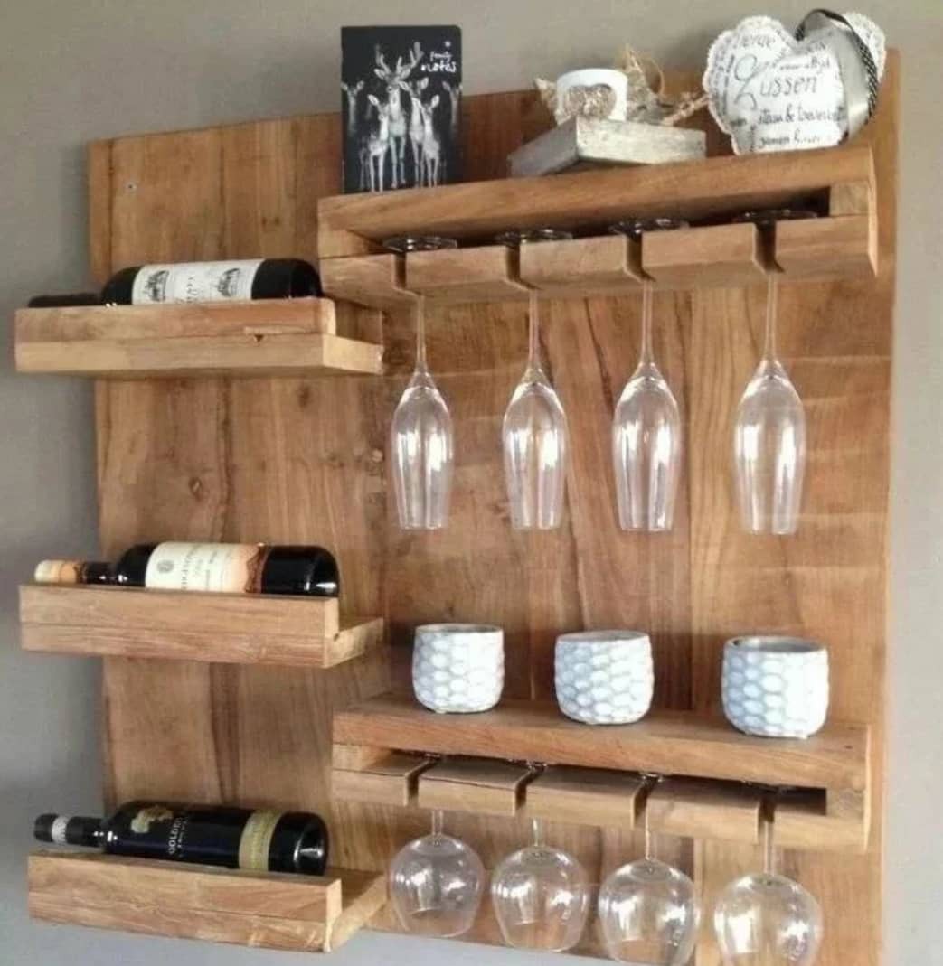 تولید شلف آشپزخانه چوبی مدل دیواری در زنجان