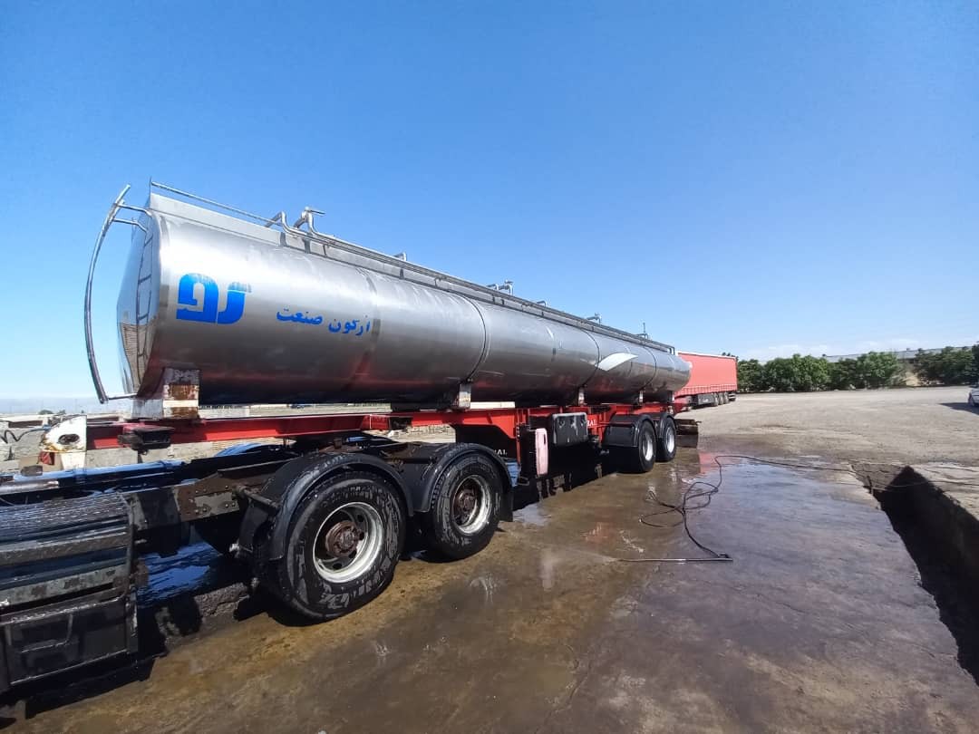 تانکر استیل حمل شیر سه محور