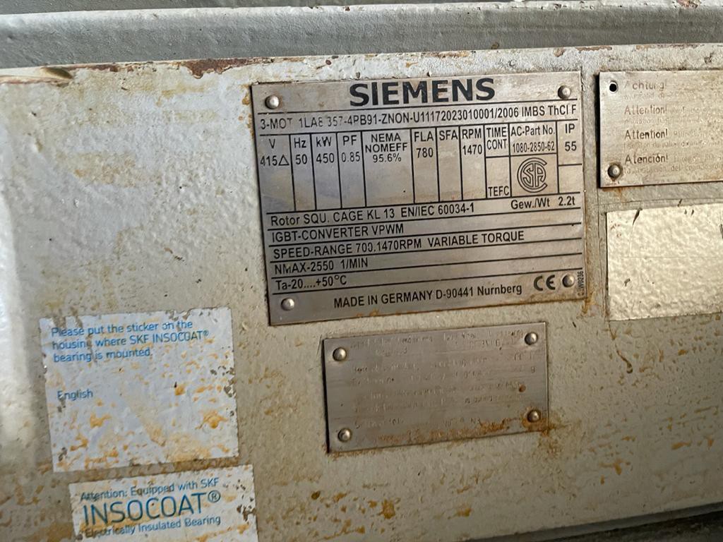 دینام زیمنس 450 کیلووات