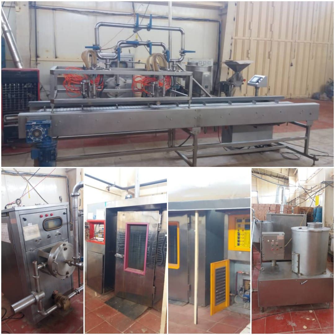 خط تولید کیک بصورت کامل