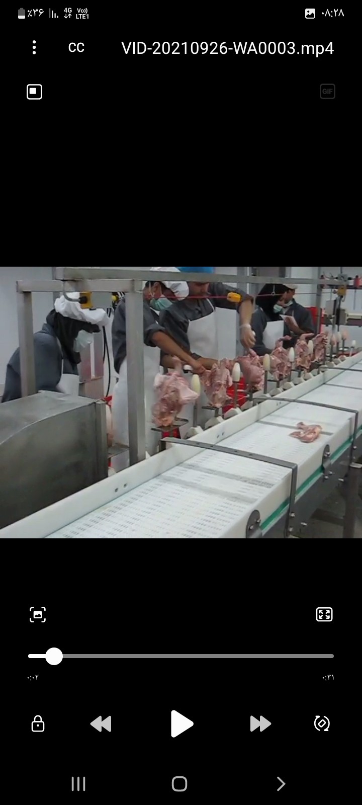 خط فرآوری و بسته بندی مرغ