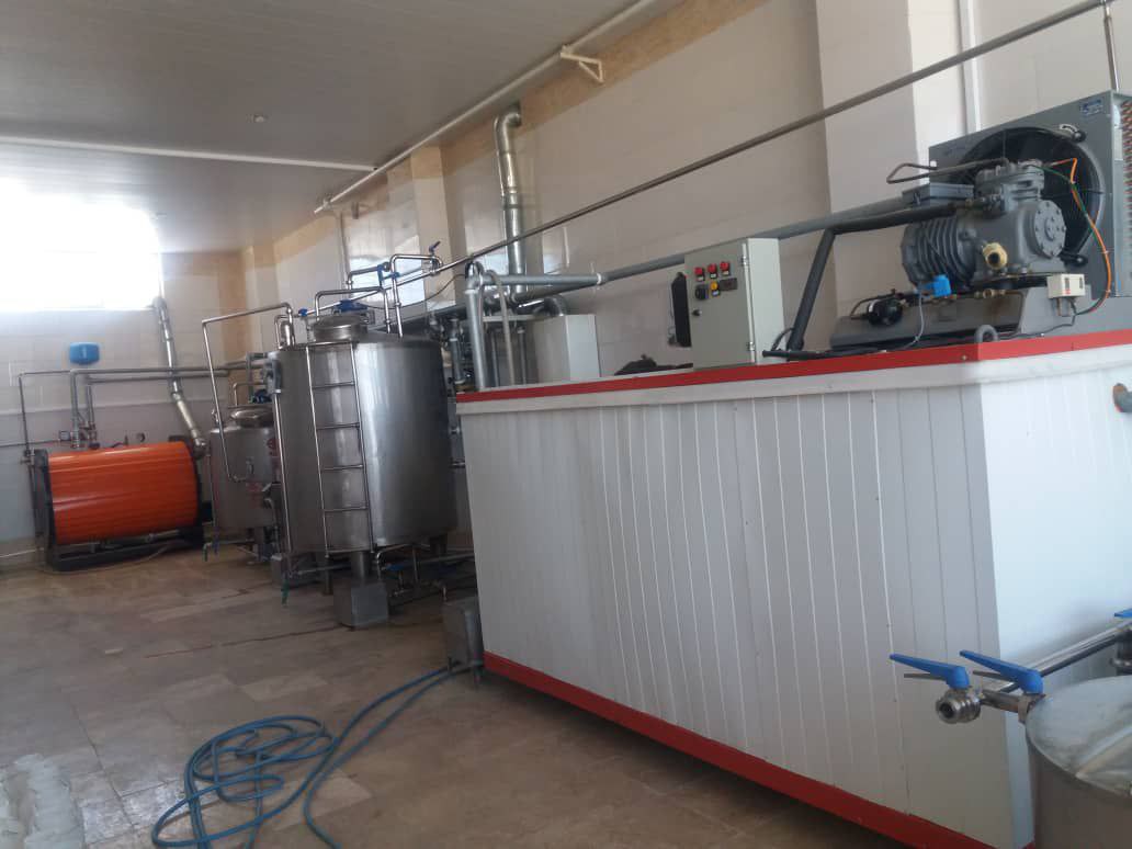 فروش خط تولید لبنیات یک تن کارگاهی