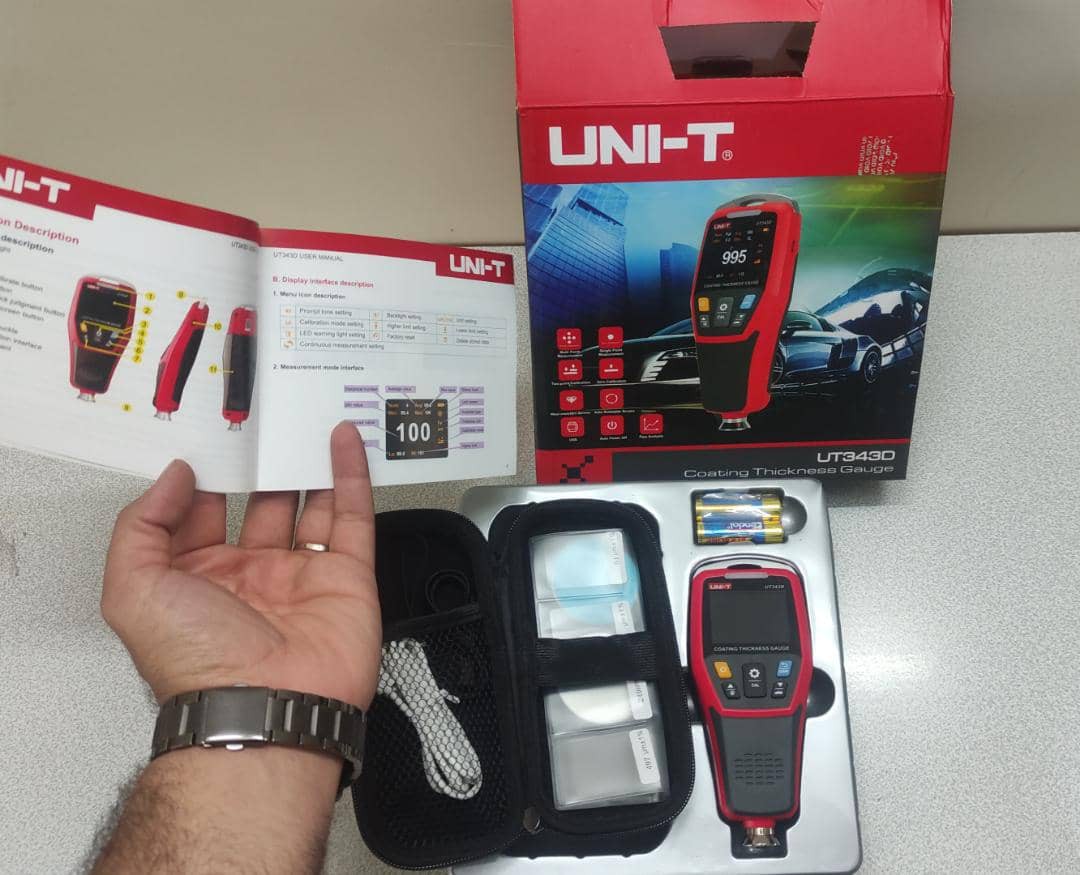 ضخامت سنج رنگ و پوشش یونیتی UT343D