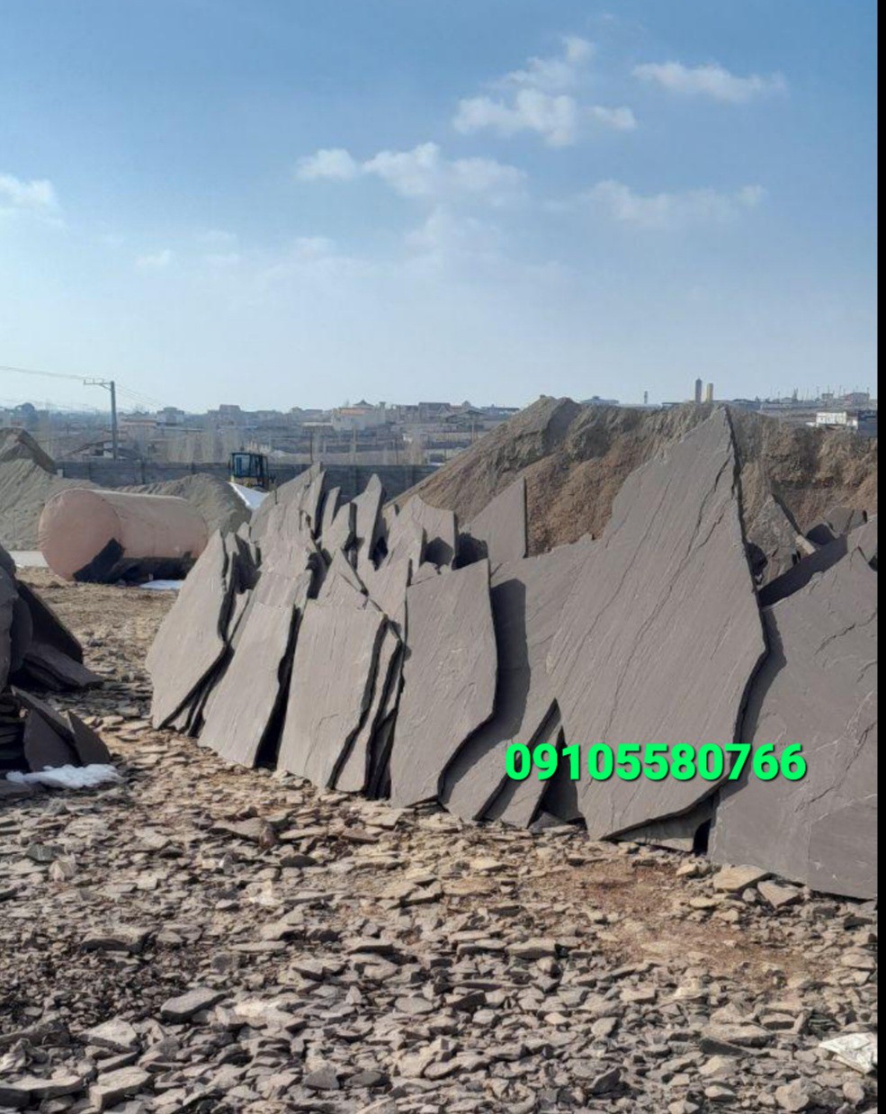 پخش سنگ های لاشه سنگ ورقه ای سنگ مالون