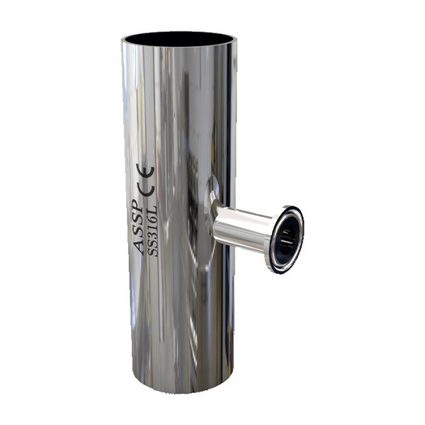 سه راهی تبدیلی نافی کوتاه یک سر فرول استنلس استیل