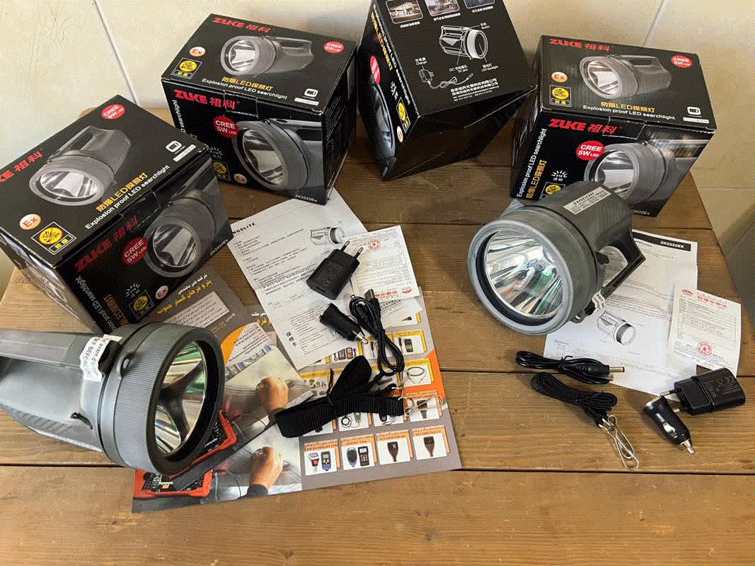 چراغ قوه ضدانفجار 5 وات ZUKE