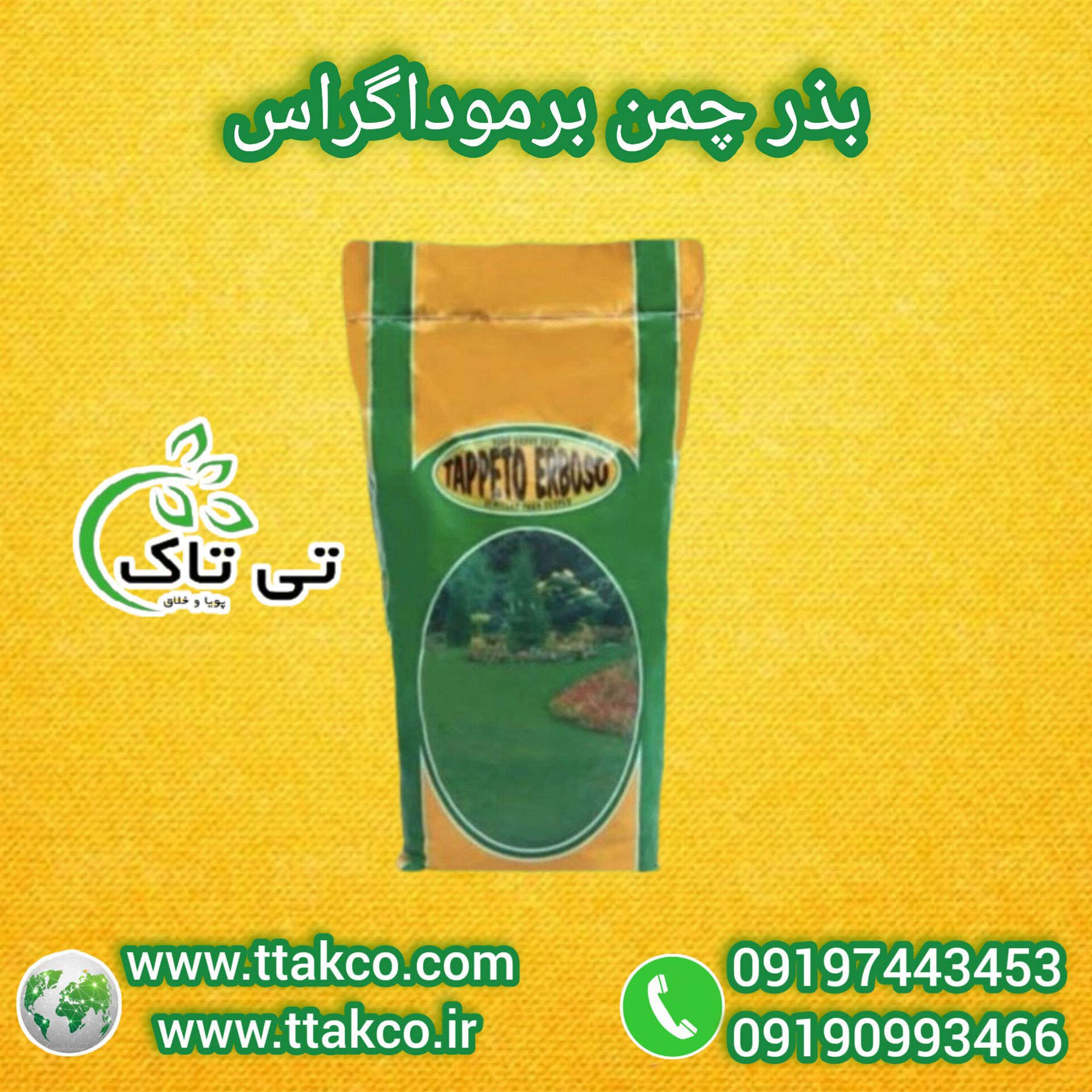 بذر چمن خارجی  ، بذر چمن برموداگراس 09197443453