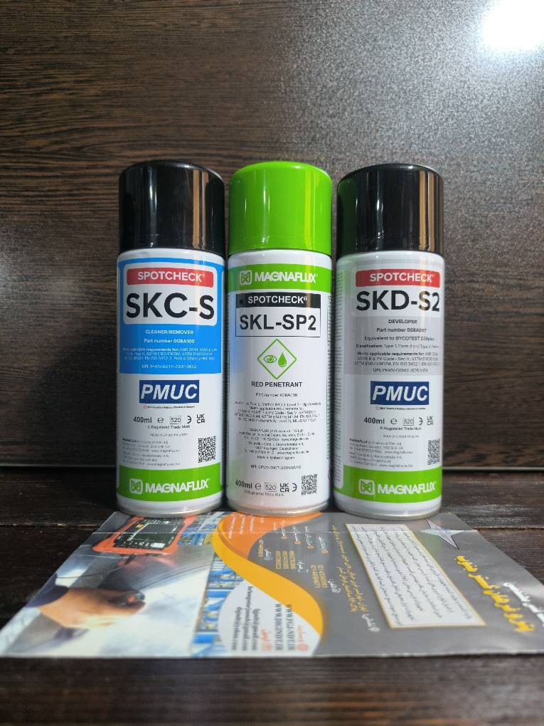 ست اسپریPT تست مایعات نافذ برند MAGNAFLUX انگلیسی
