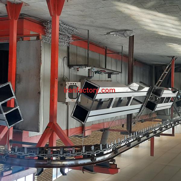 خط کامل رنگ پودری الکترواستاتیک