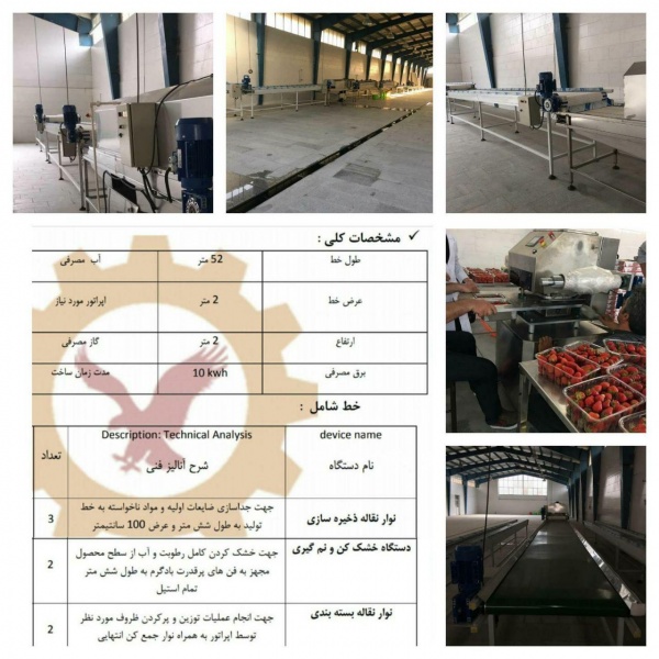 فروش خط سورتینگ و بسته بندی میوه کارکرده