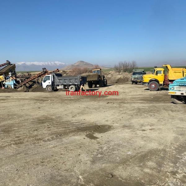 فروش کارخانه و معدن شن و ماسه (رودخانه ای و کوهی)