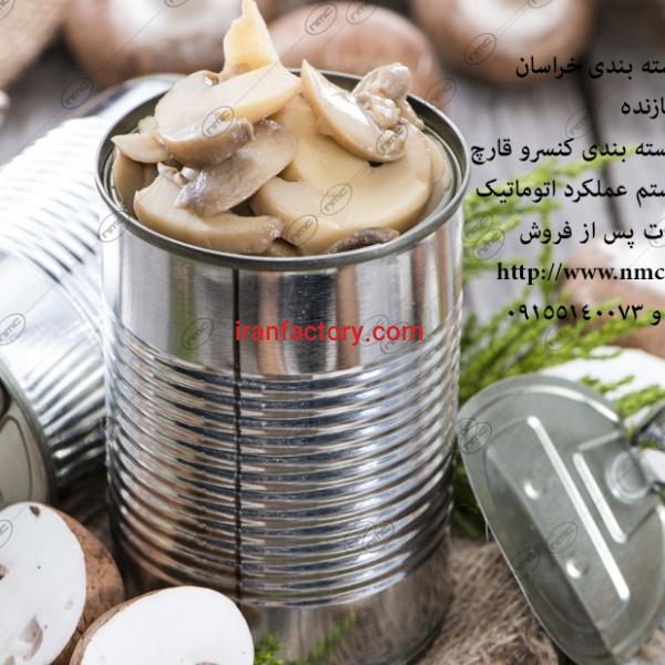 ماشین آلات خط تولید و بسته بندی کنسرو قارچ