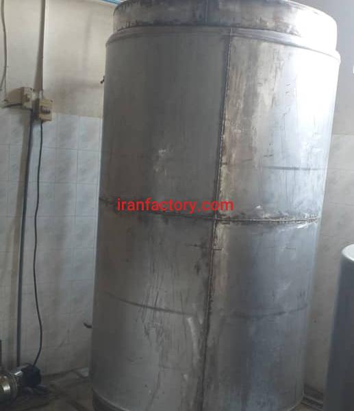 فروش مخزن دو تنی دوجداره استیل