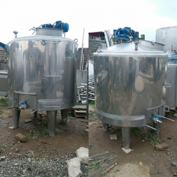 فروش مخزن استیل دوجداره میکسر دار استوک صفر