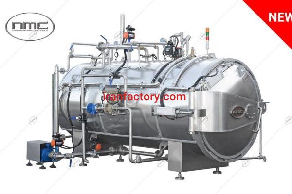 دستگاه اتوکلاو افقی تمام اتوماتیک ویژه قوطی های کنسرو و شیشه جار مدل KPT 750