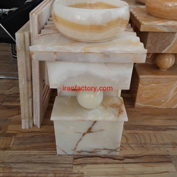 روشوئی گوی مرمر آنتیک سنگ خشتی