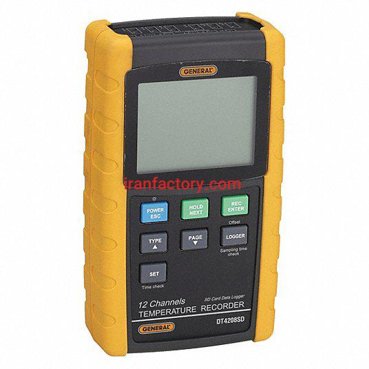 ترمومتر12 کاناله دارای کارت حافظه لوترون BTM4208SD