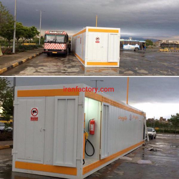 جایگاه و مخزن سوخت و چیلر تراکمی هواخنک