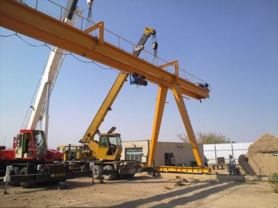 جرثقيل سقفي جهت سنگبري هاي اسلب بر طراحي ساخت نصب وراه اندازي