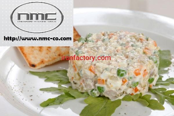 ماشین آلات خط تولید و بسته بندی سالاد الویه(کالباس ,مرغ,سوسیس)