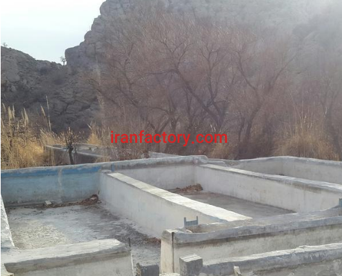 فروش یا معاوضه 5000 متر زمین پرورش ماهی و باغ در بم کرمان