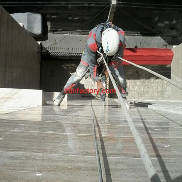 پیچ و رولپلاک سنگ نمای ساختمان