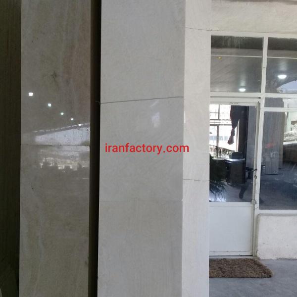 تراورتن سفید بی موج طبس ۴۰طولی فروردین نو