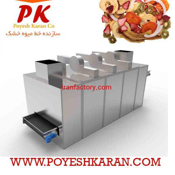 خط تولید و بسته بندی میوه خشک (چیپس میوه)
